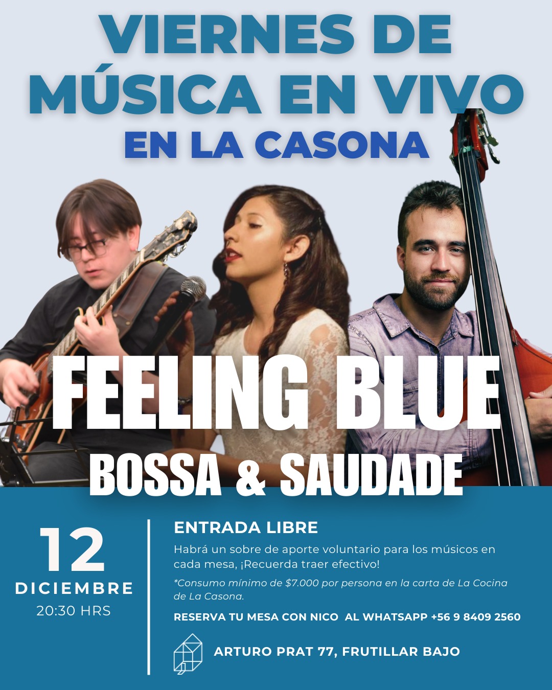 Viernes de Música en Vivo - Feeling Blue: Bossa & Saudade